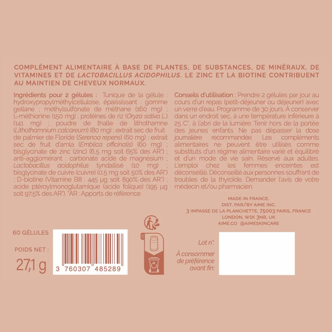 Complément alimentaire cheveux, Hair & Scalp Boost - Image 21
